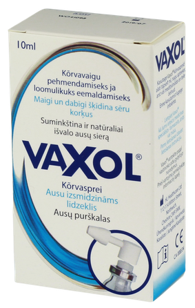 VAXOL ausu izsmidzināms līdzeklis, 10 ml