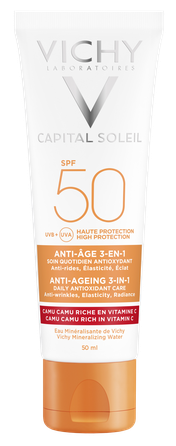 VICHY Capital Soleil UV-Age Daily SPF 50 saules aizsarglīdzeklis, 50 ml