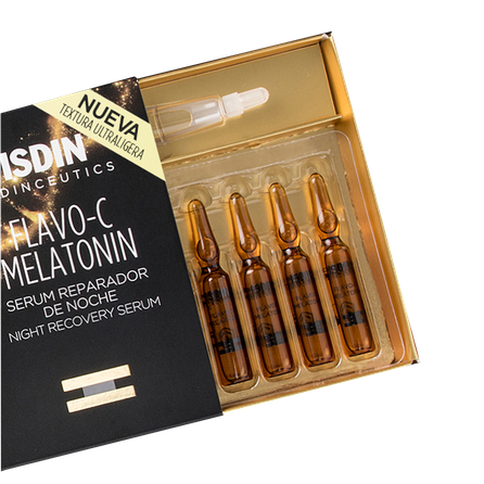 ISDIN Isdinceutics Flavo-C Melatonin ampulas, 10 gab.