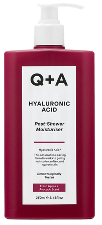 Q+A Hyaluronic Acid Post-Shower mitrinātājs, 250 ml