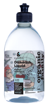 PURENN Bez Aromāta Winter Fairytale. Sensitive trauku mazgāšanas līdzeklis, 500 ml