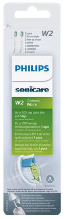 PHILIPS Sonicare W Optimal White elektriskās zobu birstes uzgaļi, 2 gab.