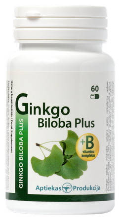APTIEKAS PRODUKCIJA Ginkgo Biloba Plus kapsulas, 60 gab.