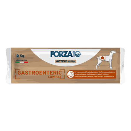 FORZA10 Active Vetdietastroenteric  Low Fat, Suņiem sausā barība, 10 kg