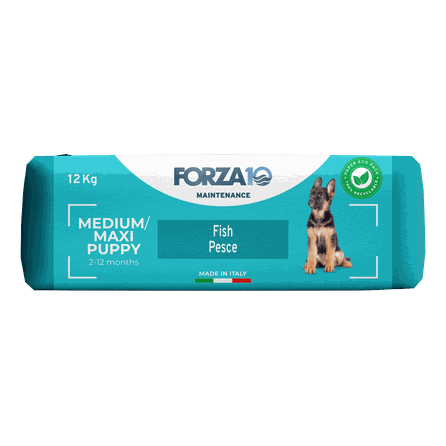 FORZA10 Maintenance Puppy Medium/Maxi Ar Zivīm, Suņiem sausā barība, 12 kg