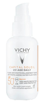 VICHY Capital Soleil UV-Age SPF 50+ tonēts fluīds, 40 ml