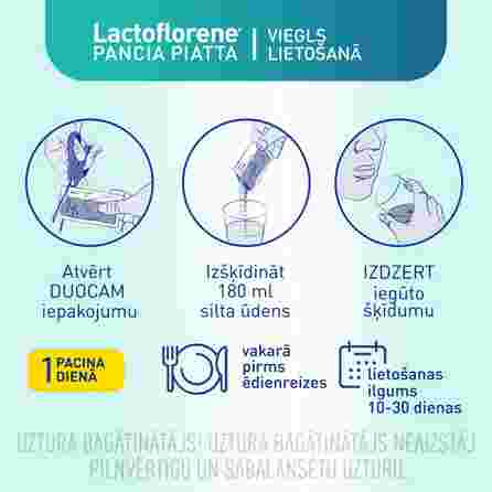 LACTOFLORENE Pancia Piatta pulveris, 20 gab.