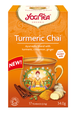 YOGI TEA Kurkumas tēja maisiņos, 17 gab.