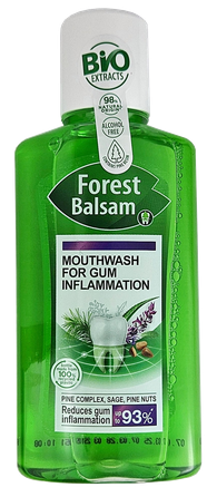 FOREST BALM Ciedru riekstu eļļas & salvijas mutes skalojamais līdzeklis, 250 ml