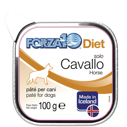 FORZA10 Solo Diet Zirgs, Suņiem pastēte, 100 g