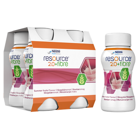 NESTLE Resource 2.0 Fibre ar meža ogu garšu, 200 ml, 4 gab.