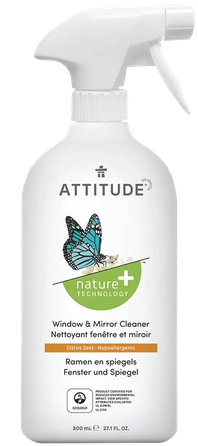 ATTITUDE Ar Citrusaugļu Smaržu, Ekoloģisks logu un spoguļu tīrīšanas līdzeklis, 800 ml