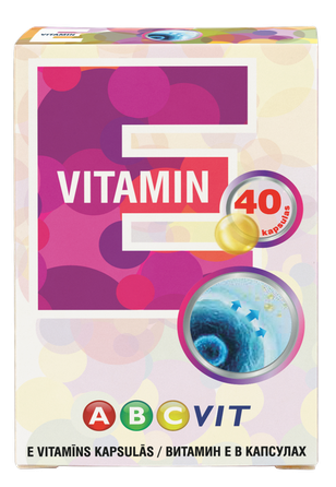 ABC VIT E Vitamin kapsulas, 40 gab.