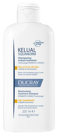 DUCRAY Kelual Squanorm Moisturizing Treatment, Dry Dandruff šampūns, 200 ml