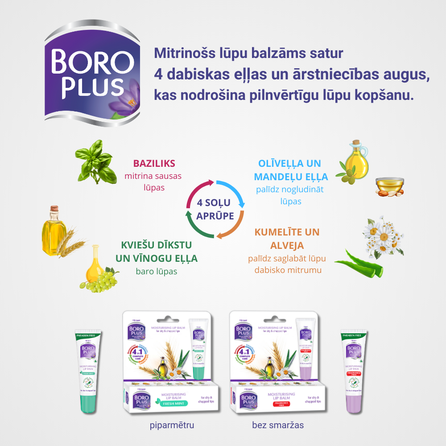 BORO PLUS Healthy Skin lūpu balzams, 10 ml
