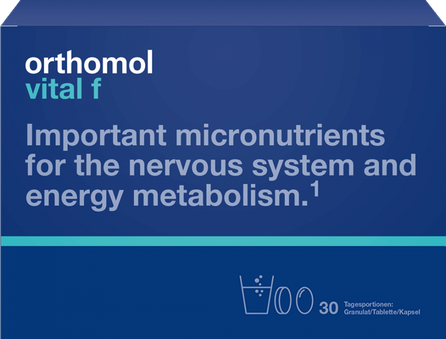 ORTHOMOL Vital F pulveris, tablete, kapsulas, 30 gab.