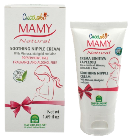 NATURA HOUSE Cucciolo Mamy nomierinošs mitrinošs krēms krūšu galu kopšanai, 50 ml