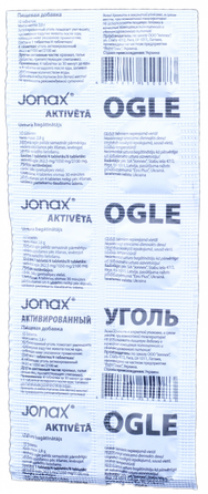 JONAX AKTIVĒTĀ OGLE tabletes, 10 gab.