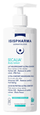 ISISPHARMA Secelia Ultra-Comfort barojošs losjons sausai ķermeņa ādai, 400 ml
