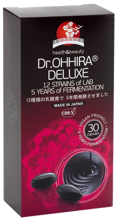 DR.OHHIRA Deluxe 12 Pienskābo Baktēriju Celmu Komplekss kapsulas, 30 gab.