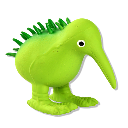 KIWI WALKER Whistle, M Izmēra, Zaļa, Lateksa rotaļlieta, 1 gab.