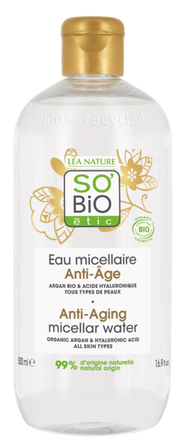SO BIO ETIC Argāna Pretnovecošanās micelārais ūdens, 500 ml