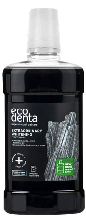 ECODENTA With Black Charcoal mutes skalojamais līdzeklis, 500 ml