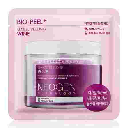 NEOGEN Dermalogy Bio-Peel Gauze Peeling - Wine pīlinga spilventiņi, 8 gab.