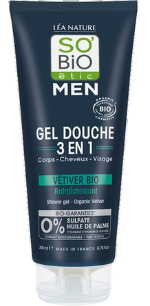SO BIO ETIC Men Ar Vetivēriju dušas želeja, 200 ml