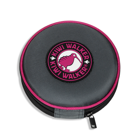 KIWI WALKER Double Slowfeeder, Rozā, Ceļojumu bļoda, 1 gab.