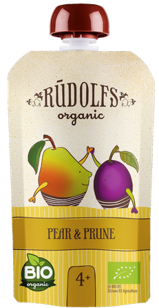 RŪDOLFS Bumbieris, Žāvētas Plūmes BIO 4+ biezenis, 110 g