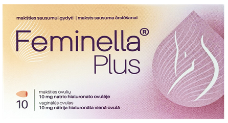 FEMINELLA  Plus vaginālās ovulas, 10 gab.