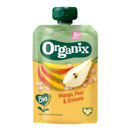 ORGANIX Ar Mango, Bumbieriem Un Granolu, 6M biezenis, 100 g