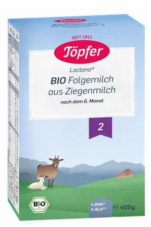 TOPFER BIO 2 no 6 mēn. ekoloģisks kazas piena maisījums, 400 g