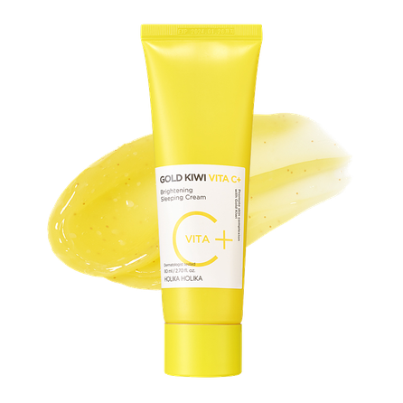 HOLIKA HOLIKA Gold Kiwi Vita C+ Brightening Sleeping sejas krēms, 80 ml