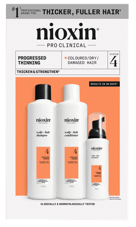 NIOXIN Hair Care System 4 Kit for Colored Hair with Progressed Thinning komplekts, 1 gab.