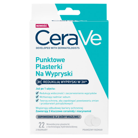 CERAVE Protective pūtīšu plāksteri, 22 gab.
