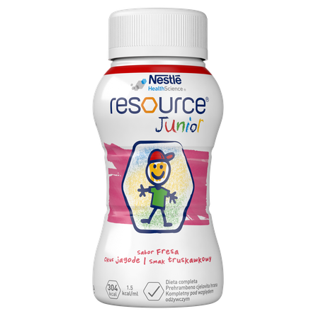 NESTLE Resource Junior ar zemeņu garšu, 200 ml, 4 gab.
