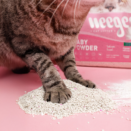 WEEGO Baby Powder cementējošās smiltis kaķiem, 15 L