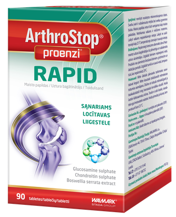 ARTHROSTOP Proenzi Rapid tabletes, 90 gab.