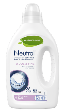 NEUTRAL Wool & Fine šķidrais veļas mazgāšanas līdzeklis, 1000 ml