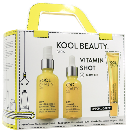 KOOL BEAUTY Vitamin Shot Glow komplekts, 1 gab.
