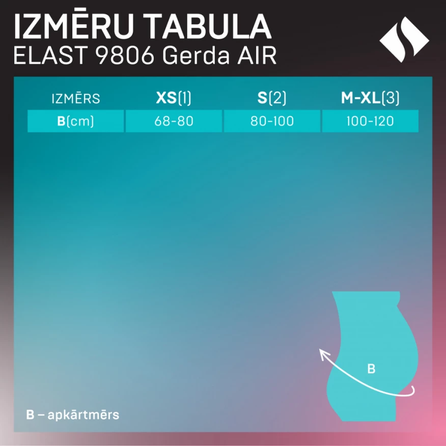 TONUS ELAST Gerda AIR, 2. izmērs, balta balstošā josta grūtniecēm, 1 gab.