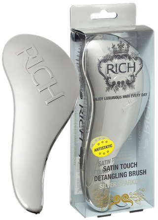 RICH Pure Luxury Satin Touch Detangling Silver Sparkle matu suka, 1 gab.