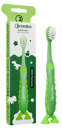 NORDICS Super Soft 2+ Green zobu birste, 1 gab.