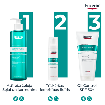 EUCERIN DermoPure Clinical Correcting ķermeņa krēms, 200 ml