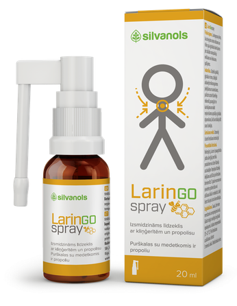LARINGOSPRAY kaklam aerosols, 20 ml