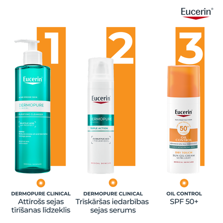 EUCERIN Sun Oil Control SPF 50+ saules aizsarglīdzeklis, 50 ml