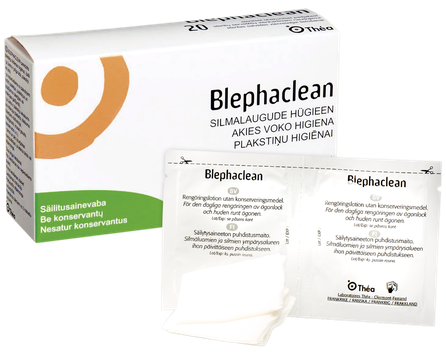 BLEPHACLEAN sterilas salvetes acu higiēnai, 20 gab.