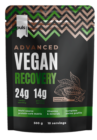 PULS NUTRITION Advanced Vegan Recovery  Chocolate & Hazelnut pulveris,